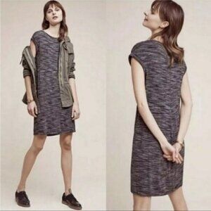 CLOTH & STONE | Anthropologie Melange T-Shirt Dress Gray Space Dye Sz XS